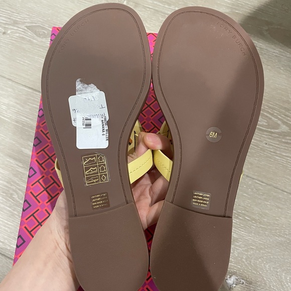 Tory Burch miller sandals size 6 banana butter yellow - Picture 5 of 7